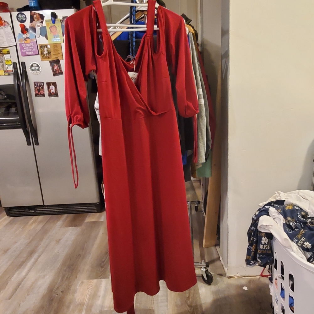 Women's Dress plus size 2x maroon